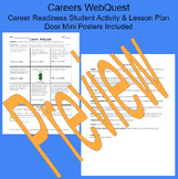 Career WebQuest with Featured Career of the Day Door Signs