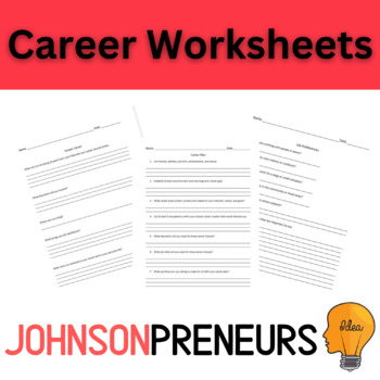 Career Worksheets by Johnsonpreneurs | TPT