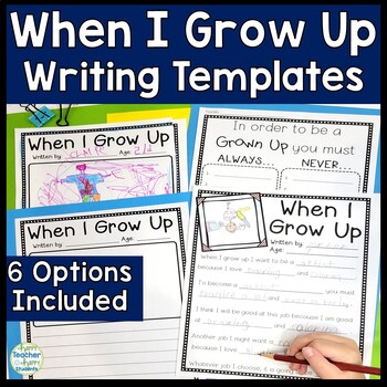 When I Grow Up What I Want To Be When I Grow Up Writing Drawing Template