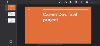 Preview of Career development project/final