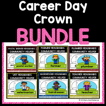 Preview of Career headband/ Crowns Bundle | Career Day Crown Bundle