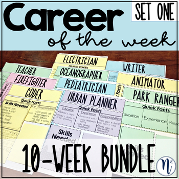 Preview of Career of the Week Set One: 10-Week BUNDLE