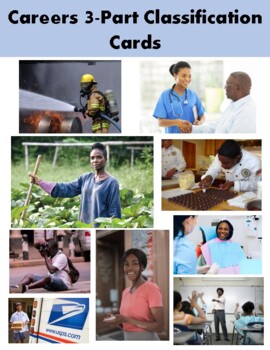 Preview of Careers 3-Part Classification Cards