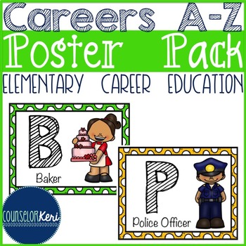 Preview of Careers A to Z Posters Career Exploration