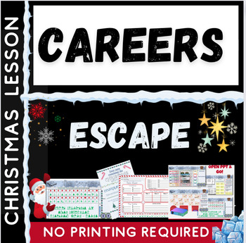 Preview of Careers Christmas Quiz Escape Room