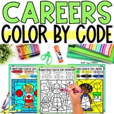 Careers & Community Helpers Color by Code Activity Counseling SEL