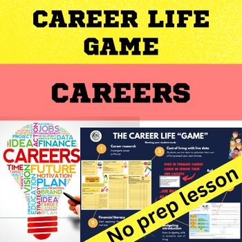 Preview of Careers Education: The Real Careers "Game" exploring careers and budgeting