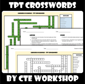 Jobs is Science Crossword Puzzle