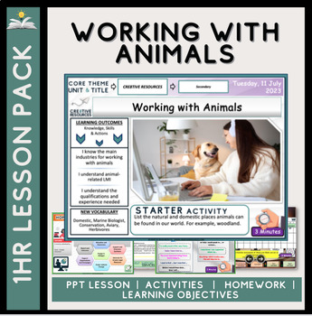 Preview of Careers Lesson - Working with Animals.