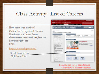 Preview of Careers Unit 1, 2, 3 and all related activities