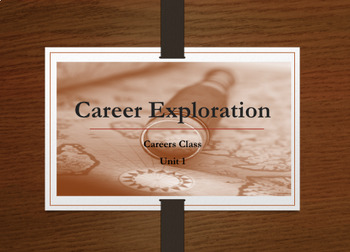 Preview of Careers Unit 1 Exploration