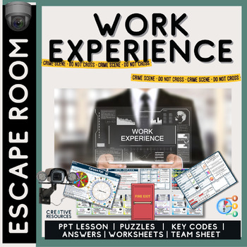 Preview of Careers & Work Experience Escape Room