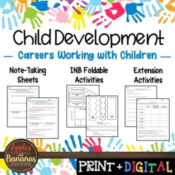 Preview of Careers Working With Children- Interactive Notebook Activities