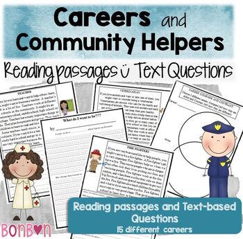 Preview of Career Week and Community Helpers Comprehension