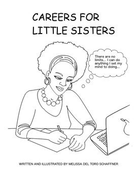 Preview of Careers for Little Sisters: A coloring book for inspiration (Volume 1)