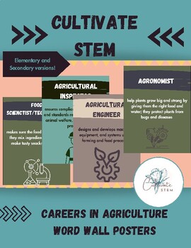 Preview of Careers in Agriculture - Word Wall Posters