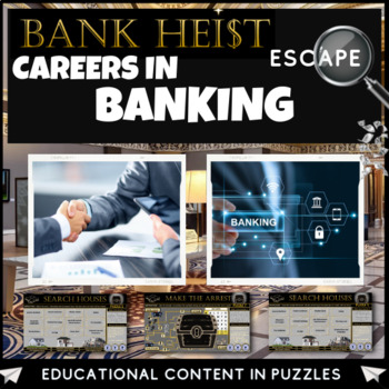 Preview of Careers in Banking Finance Escape Room