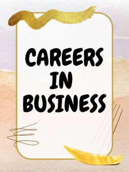 Preview of Careers in Business