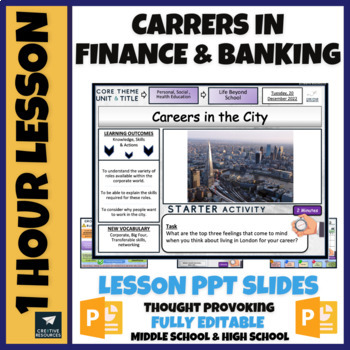 Preview of Careers in Business, Banking + Finance