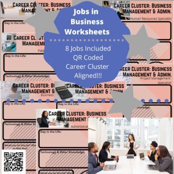 Preview of Careers in Business | INTERACTIVE | Worksheets | ONLINE Ready!