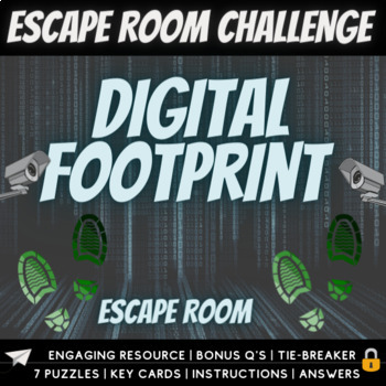 Preview of Digital Footprint Escape Room Challenge (Cyber |  Network | Computing...)
