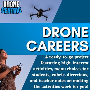 Preview of Careers in Drone Technology Slideshow Project (CTE, Exploration, Drones, STEM)
