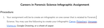 Preview of Careers in Forensic Science Infographic