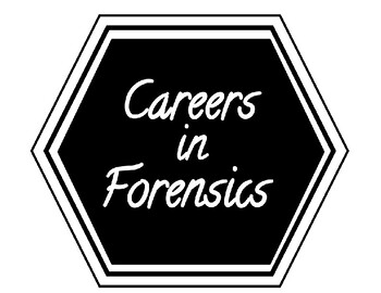 Preview of Careers in Forensics Bulletin Board- Hexagon