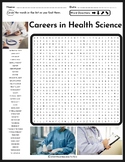Careers in Health Science Word Search Puzzle - Career Exploration