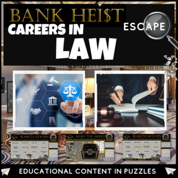 Preview of Careers in Law Criminology Escape Room