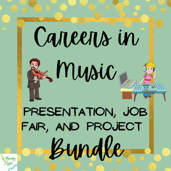 Preview of Careers in Music Project Based Learning Bundle