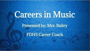 Preview of Careers in Music Slideshow