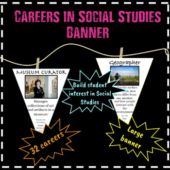 Preview of Careers in Social Studies Banner