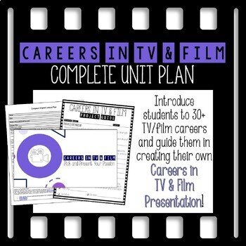 Preview of Careers in TV & Film Complete Unit Plan