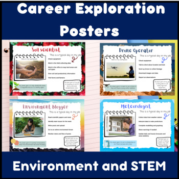 Preview of STEM careers posters set