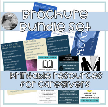 Preview of Caregiver Brochure Bundle:  Printable SEL Resources