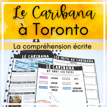 Preview of Caribana French Reading Comprehension or compréhension de lecture