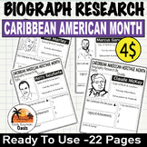 Caribbean American Heritage Month|Biography Research Templ