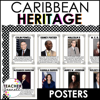 Preview of Caribbean American Heritage Month Posters Bulletin Board