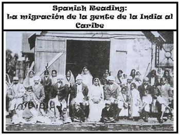 Preview of Caribbean Culture in Spanish: La migración de la gente de la India al Caribe