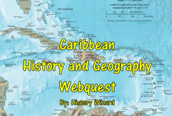 Preview of Caribbean History and Geography Webquest