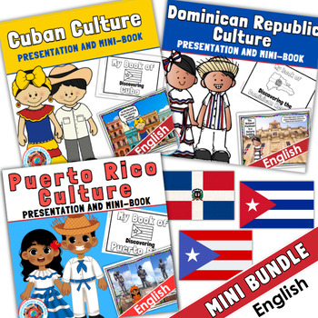 Preview of Caribbean Culture: Presentations & Mini-Books of Puerto Rico, Cuba & D.R.