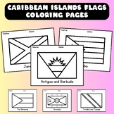 Caribbean Islands Flags Coloring Pages | Geography learnin