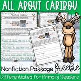 Caribou Christmas Nonfiction Passage FREEBIE