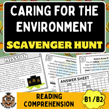 Preview of Caring for the Environment | Scavenger Hunt | Earth Day EFL / ESL