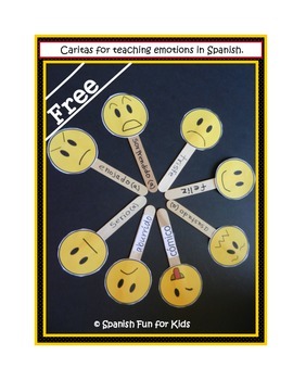 Caritas A fun activity to teach emotions in Spanish by Music and