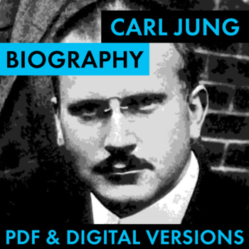 Preview of Carl Jung Biography Research Organizer, Jung Biography PDF & Google Drive CCSS