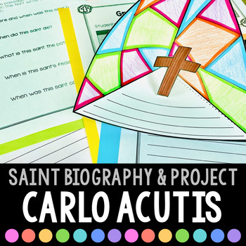 Preview of Carlo Acutis Biography & Saint Report Project