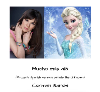 Preview of Carmen Sarahí - Mucho Más Alla (Frozen - Spanish) - Lyrics - Música en español