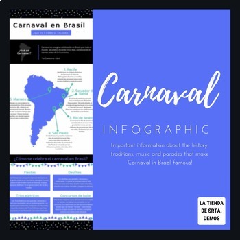 Preview of Carnaval in Brazil Infographic /  Mardi Gras